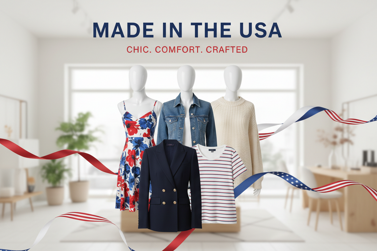 Made in USA women's clothing collection