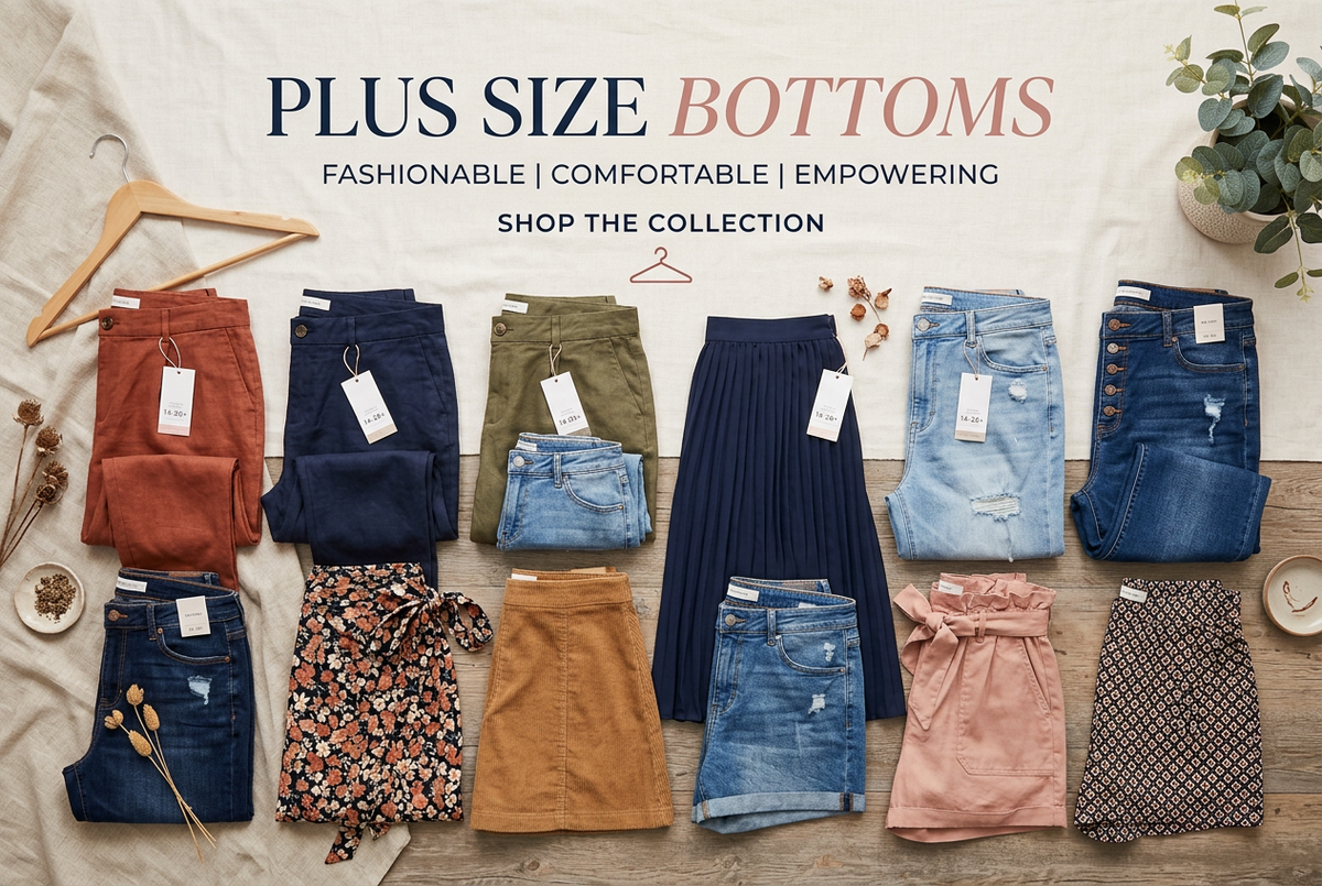 Plus-size women's bottoms collection