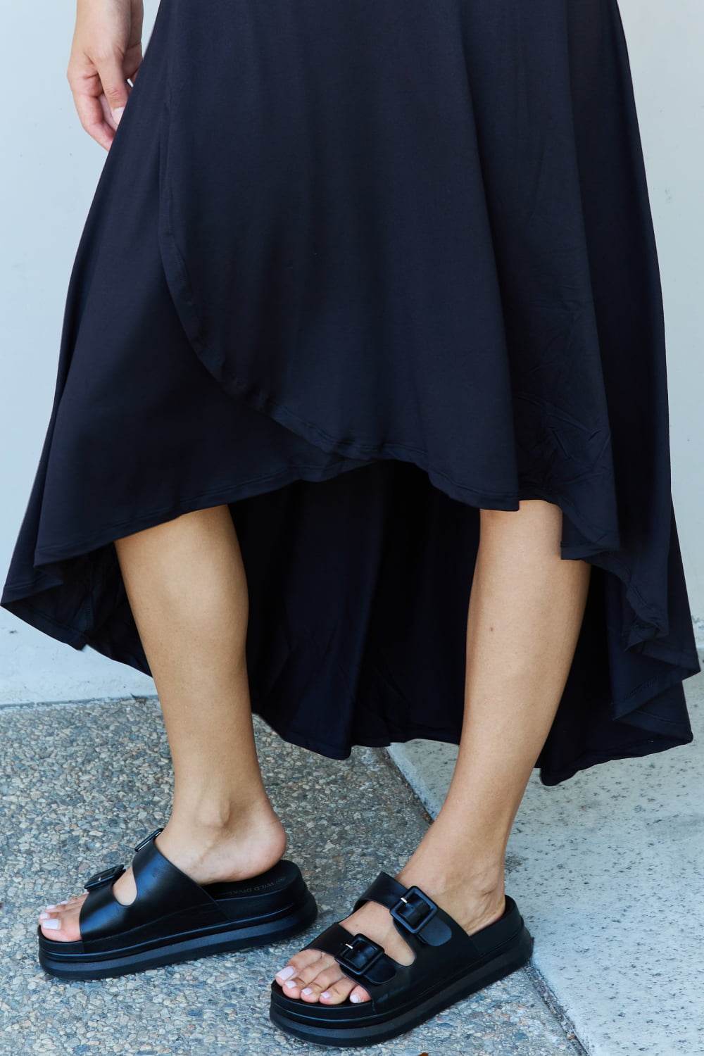 Ninexis First Choice High Waisted Flare Maxi Skirt in Black - DaTrendStore.Com