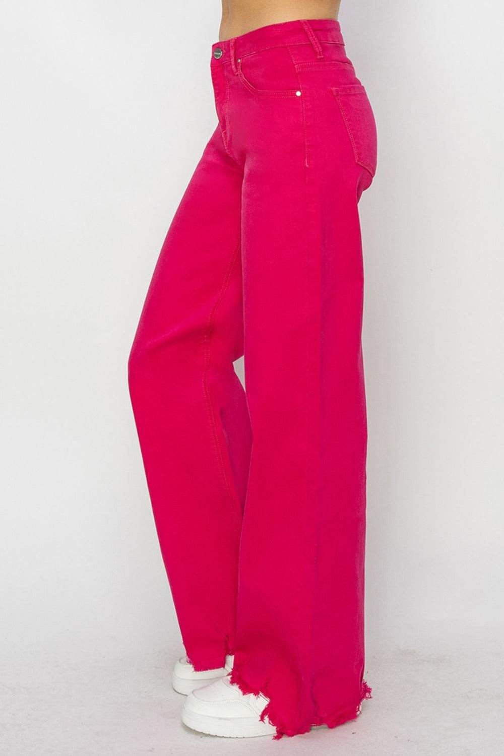 RISEN High Rise Wide Leg Jeans - DaTrendStore.Com