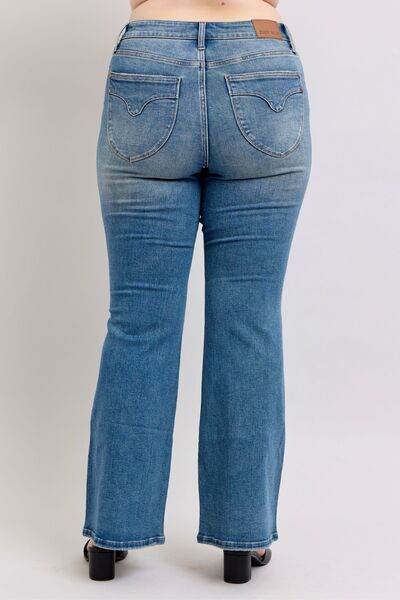Judy Blue MR Tummy Control Vintage Wash Jeans - DaTrendStore.Com