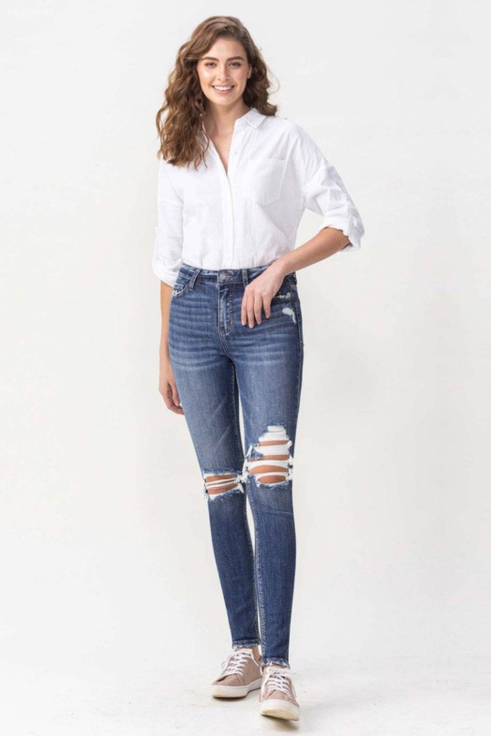Lovervet Hayden Full Size High Rise Skinny - DaTrendStore.Com