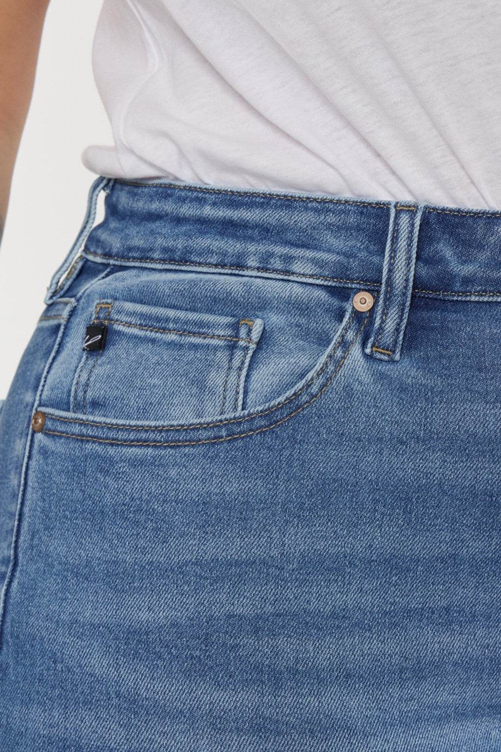 Kancan Full Size Cat's Whiskers High Waist Jeans - DaTrendStore.Com