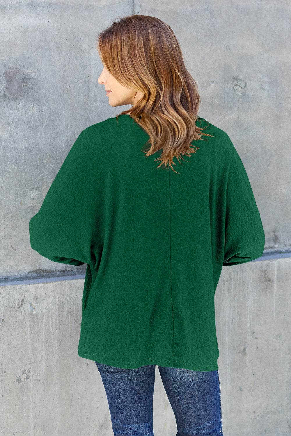 Double Take Full Size Round Neck Long Sleeve T-Shirt - DaTrendStore.Com