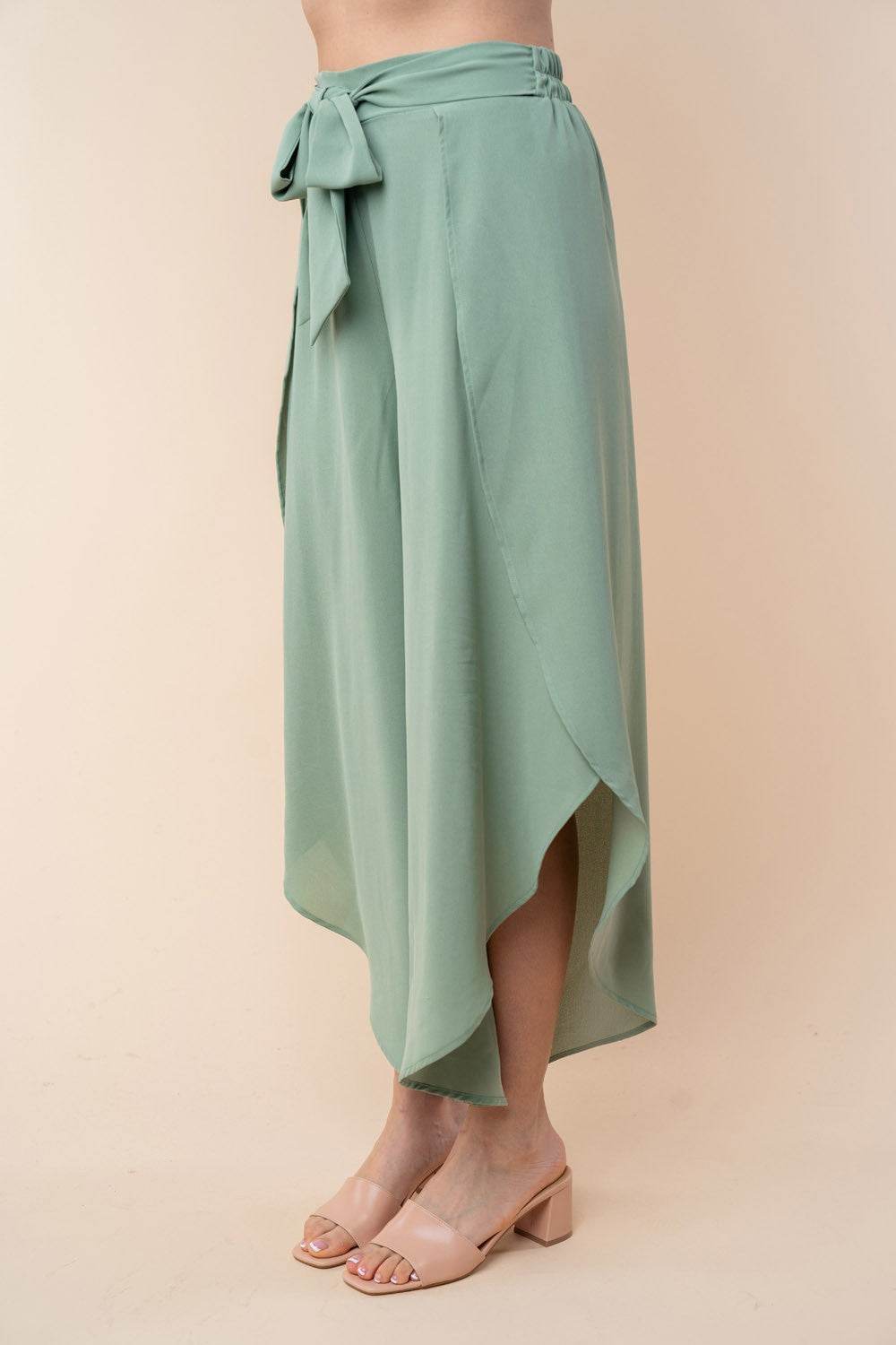 White Birch High Waisted Woven Pants - DaTrendStore.Com