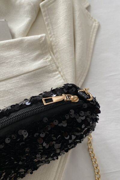 Sequin Removable Strap Shoulder Bag - DaTrendStore.Com