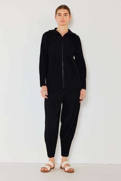 Marina West Swim Pleated Unisex Plisse Jacket with 2 Way Zipper - DaTrendStore.Com