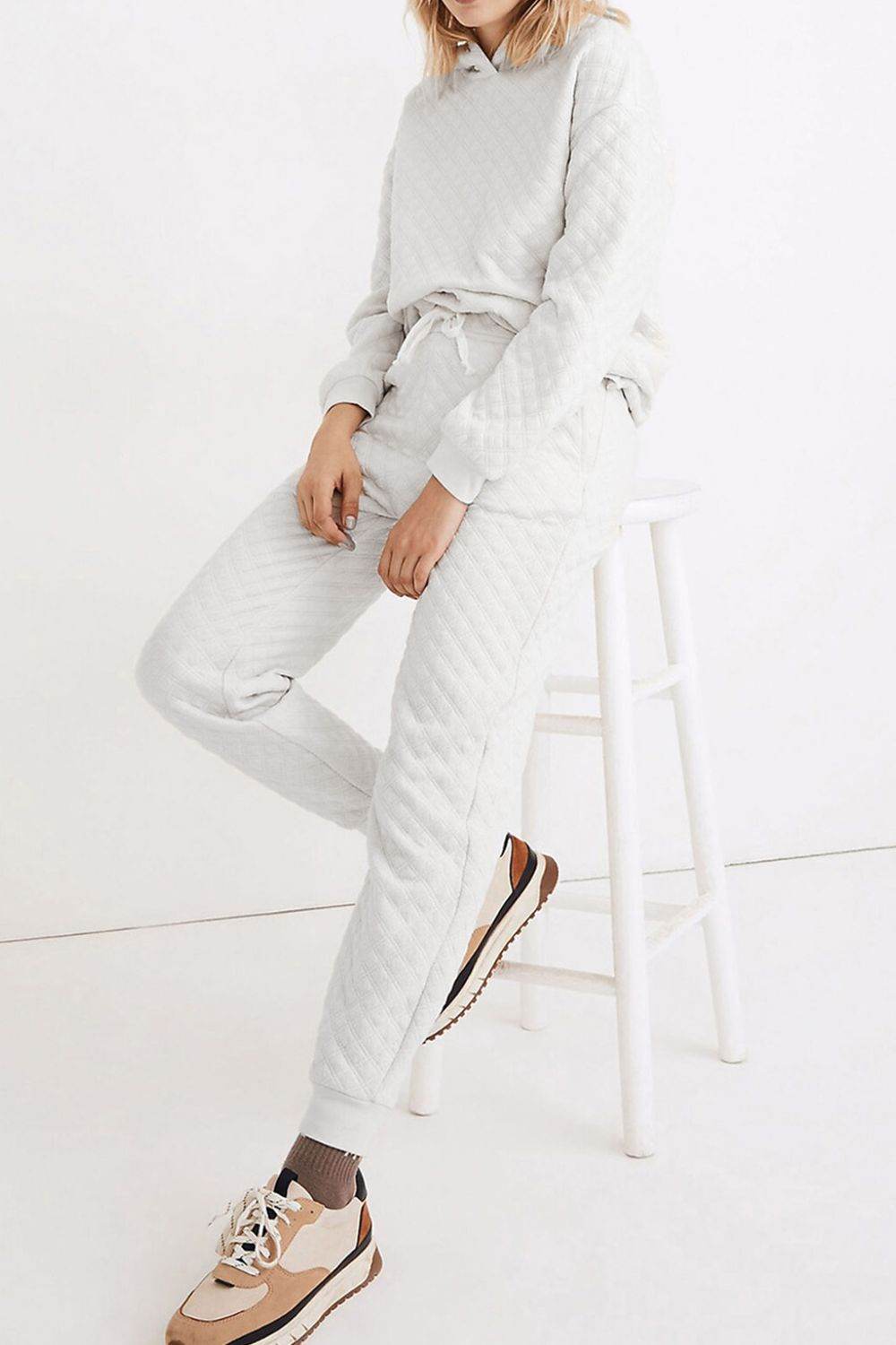 Dropped Shoulder Hoodie and Drawstring Pants Set - DaTrendStore.Com