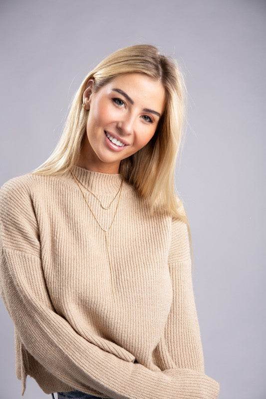 Mock Neck Pullover - DaTrendStore.Com