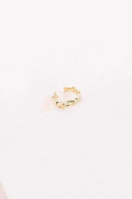 Gold Textured Ring - DaTrendStore.Com