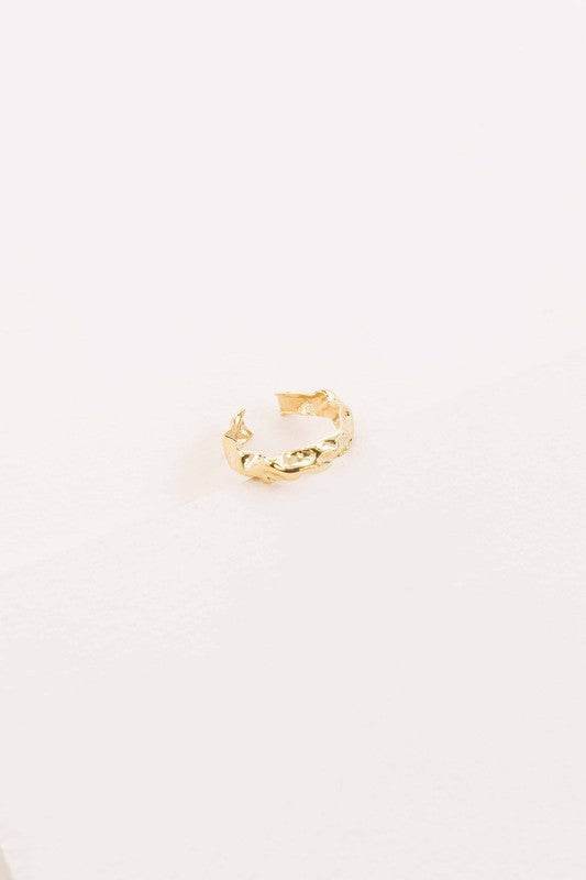 Gold Textured Ring - DaTrendStore.Com
