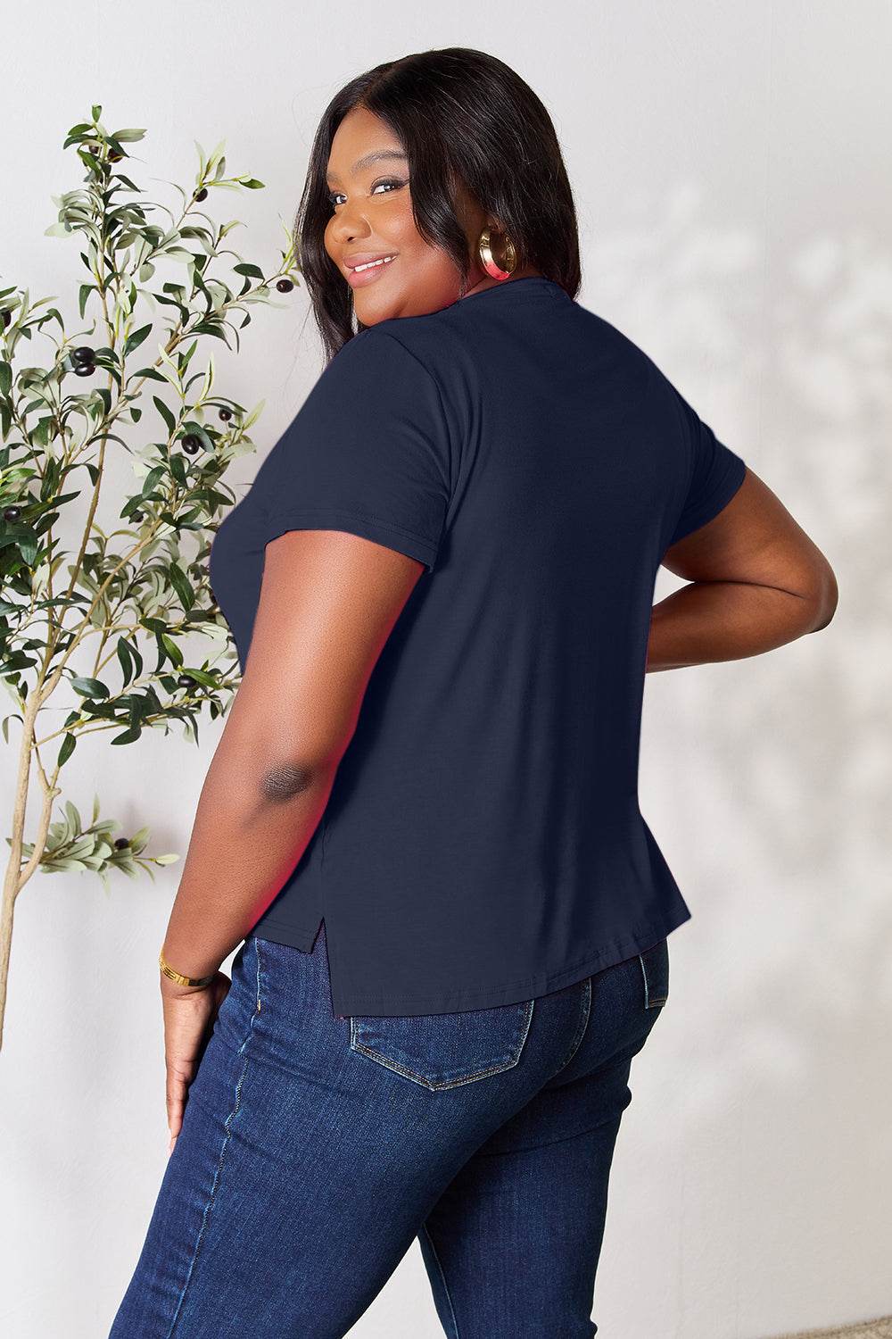 Basic Bae Full Size Round Neck Short Sleeve T-Shirt - DaTrendStore.Com