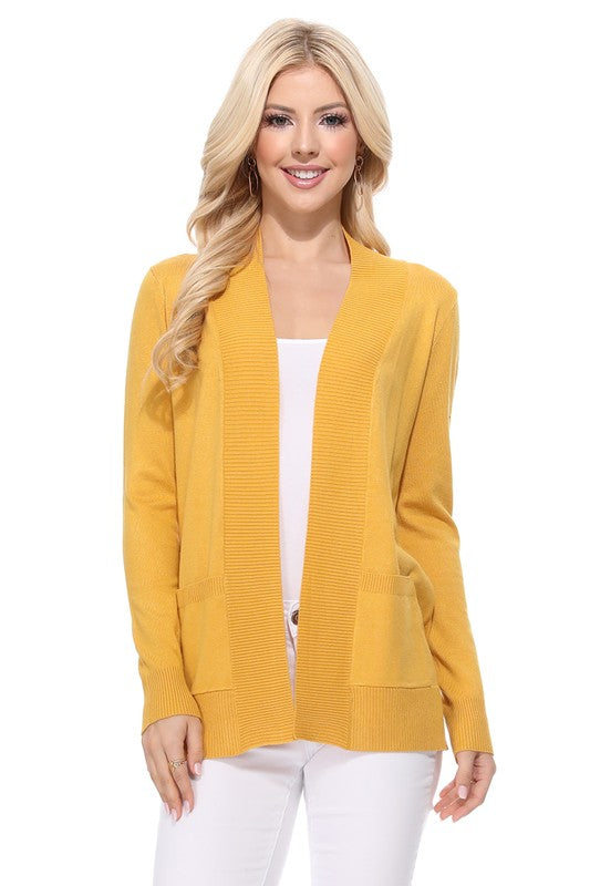 Open Front Shrug Sweater Knit Cardigan