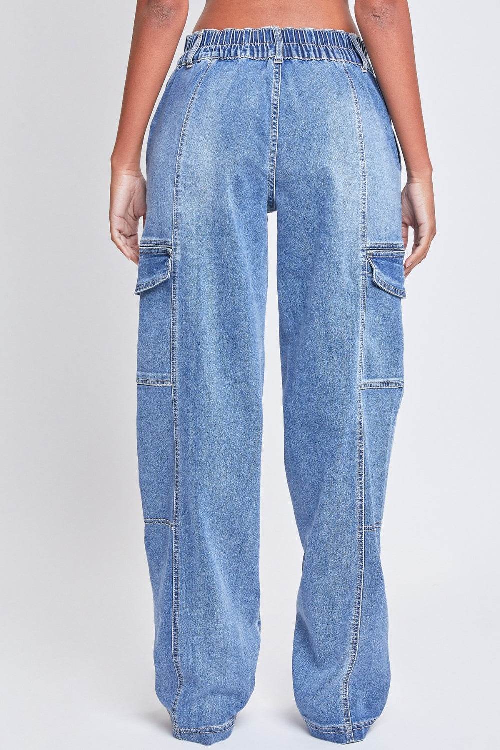 YMI Jeanswear High-Rise Straight Cargo Jeans - DaTrendStore.Com