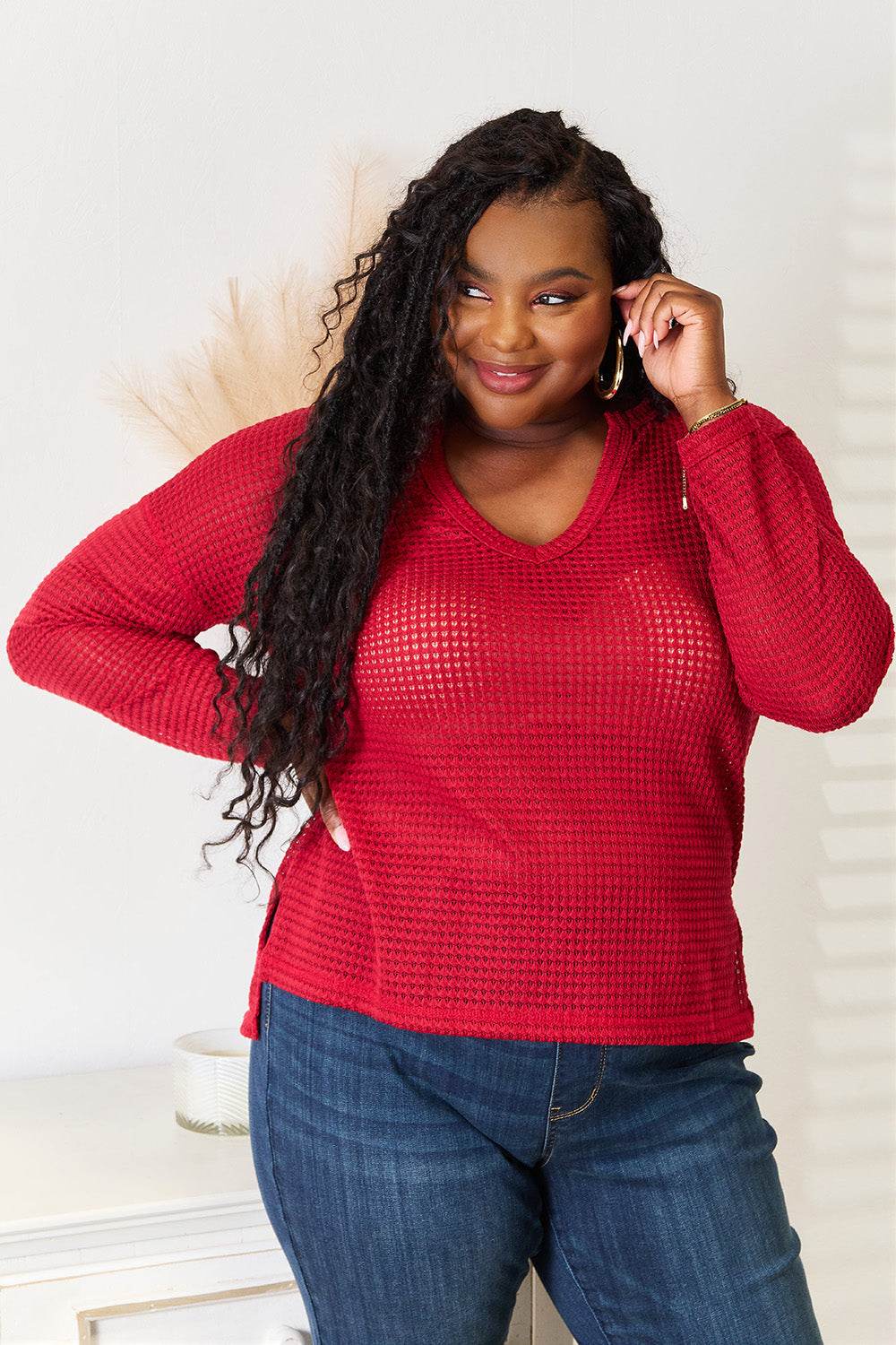 Culture Code Full Size Wide Notch Relax Top - DaTrendStore.Com