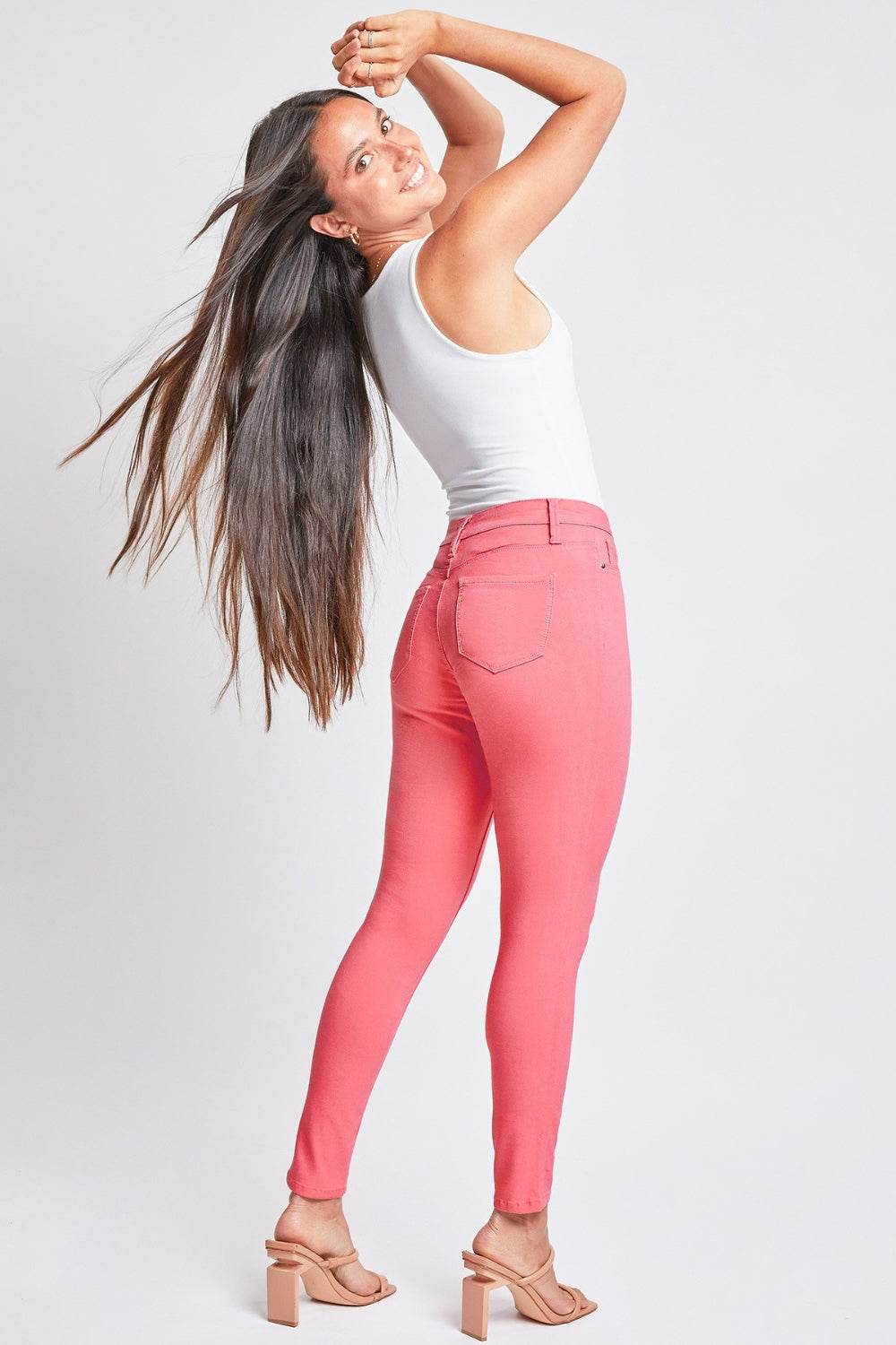 YMI Jeanswear Full Size Hyperstretch Mid-Rise Skinny Jeans - DaTrendStore.Com