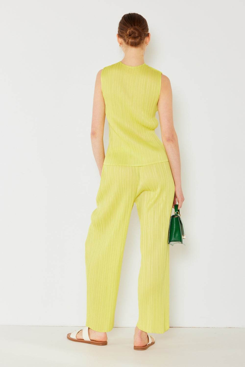 Marina West Swim Pleated Elastic-Waist Straight Pants - DaTrendStore.Com