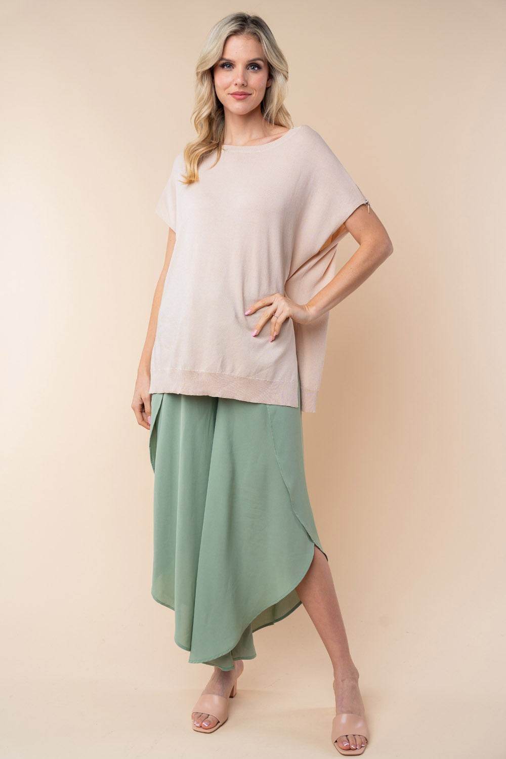 White Birch High Waisted Woven Pants - DaTrendStore.Com