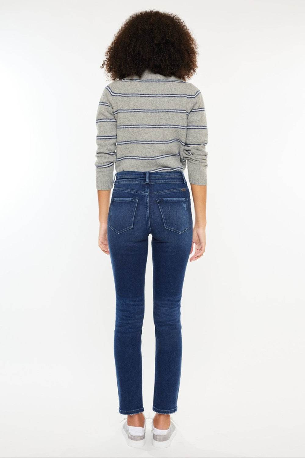 Kancan High Rise Slim Straight Jeans - DaTrendStore.Com