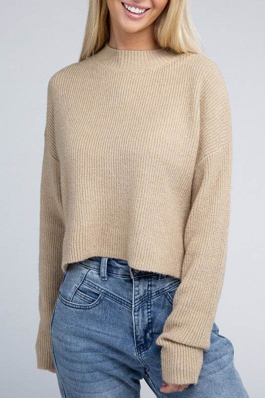 Mock Neck Pullover - DaTrendStore.Com