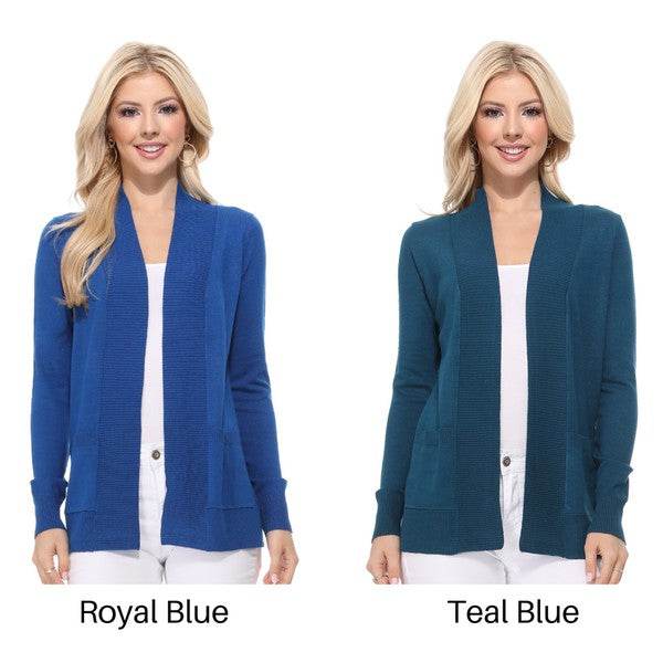 Open Front Shrug Sweater Knit Cardigan - DaTrendStore.Com