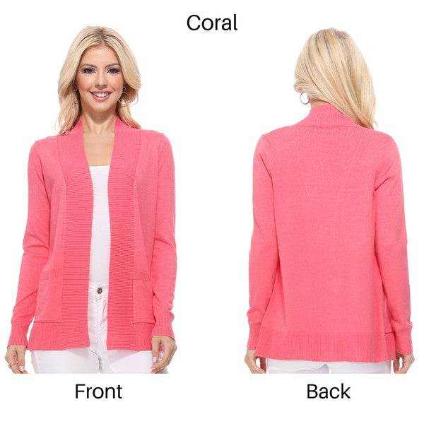 Open Front Shrug Sweater Knit Cardigan - DaTrendStore.Com