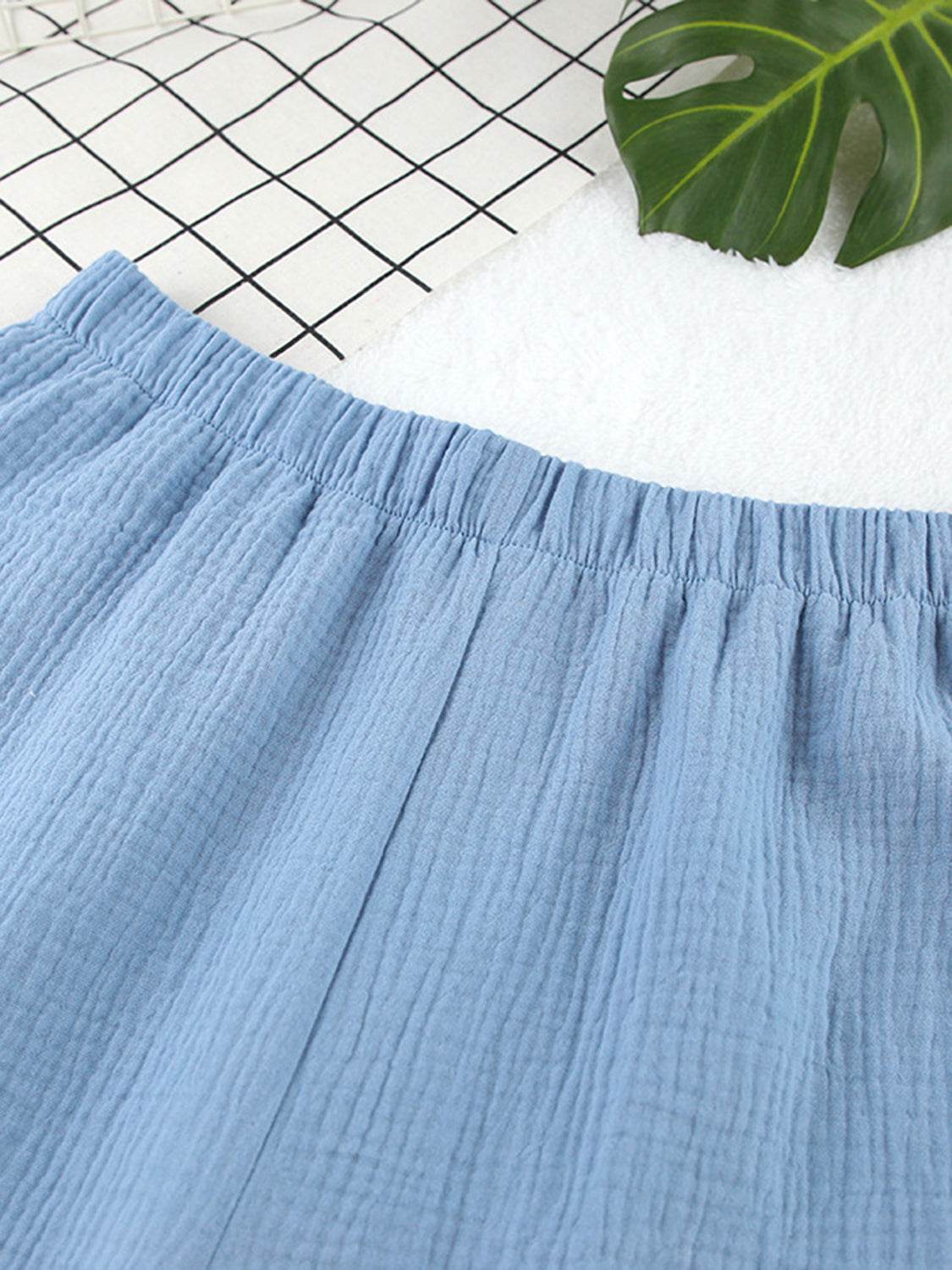 Textured Dropped Shoulder Cardigan and Shorts Set - DaTrendStore.Com
