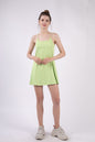 VERY J Sleeveless Active Tennis Dress with Unitard Liner