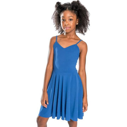 GIRLS CAGE BACK SKATER DRESS