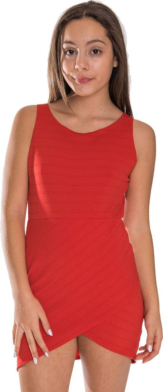 KIDS ENVELOPE BANDAGE DRESS