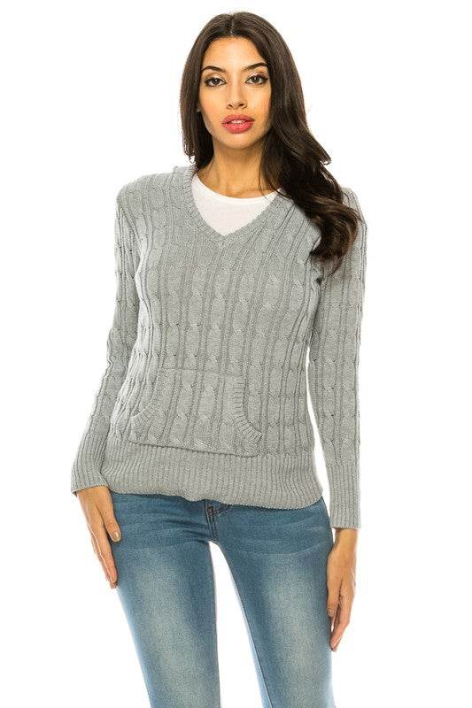 Knit hoodie sweater - DaTrendStore.Com