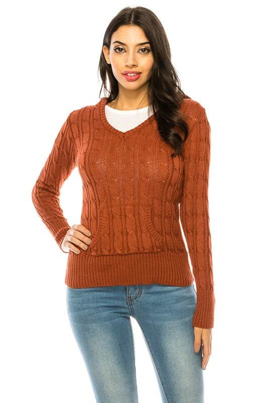 Knit hoodie sweater - DaTrendStore.Com