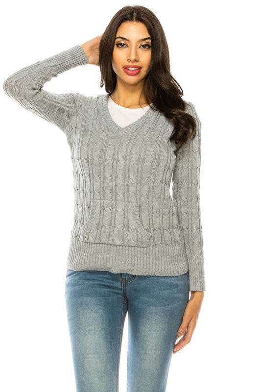 Knit hoodie sweater - DaTrendStore.Com