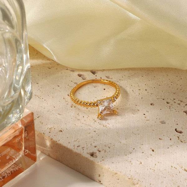 Braided Single Stone Ring - DaTrendStore.Com