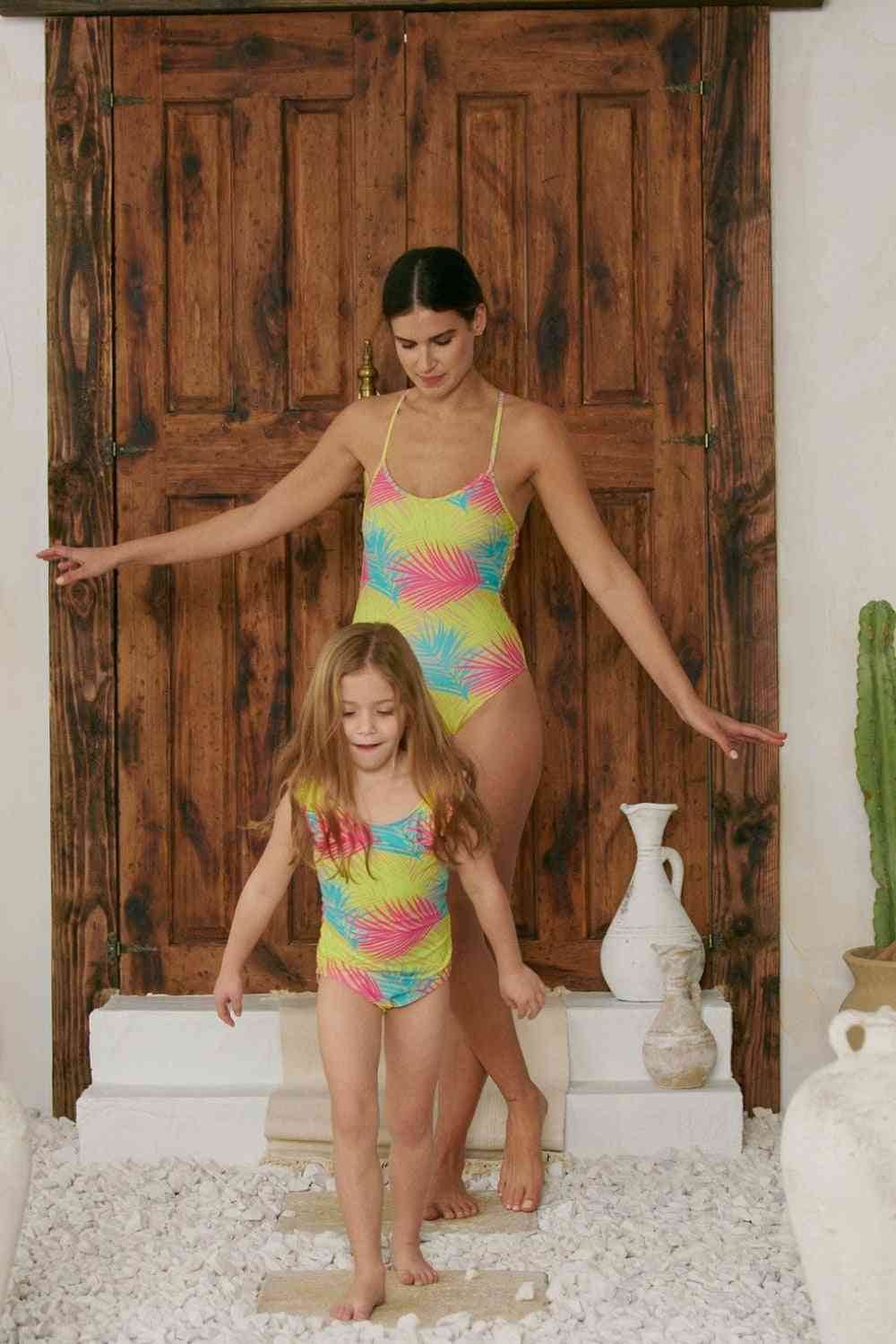 Marina West Swim High Tide One-Piece in Multi Palms - DaTrendStore.Com