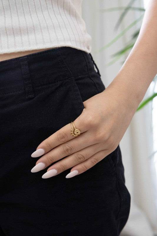 Eye of the Beholder Adjustable Ring - DaTrendStore.Com