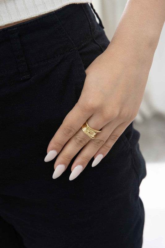 Sculpted Adjustable Ring - DaTrendStore.Com