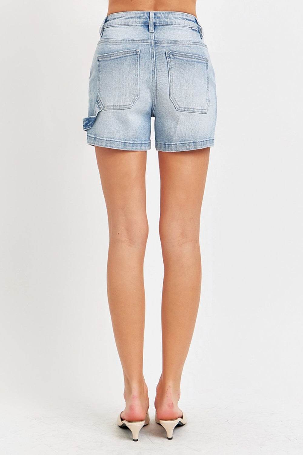 Risen Full Size High Rise Denim Shorts - DaTrendStore.Com