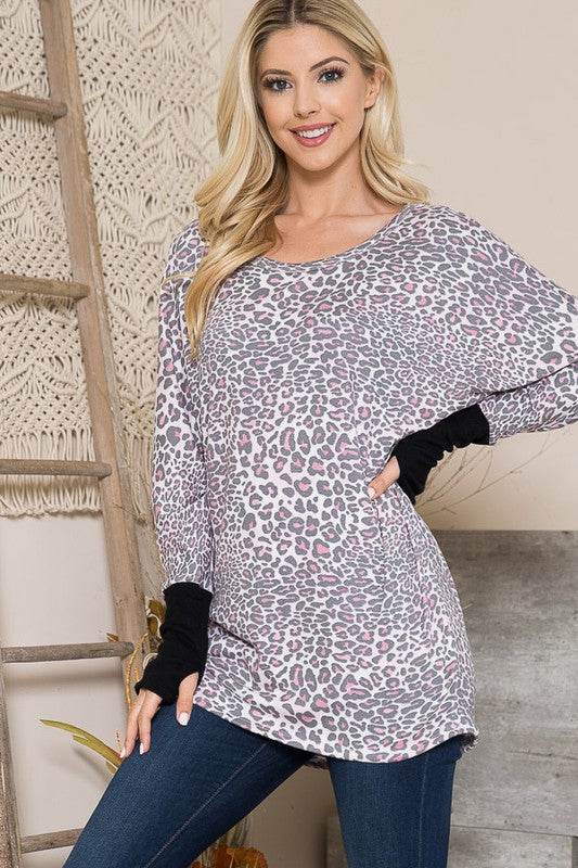 Ultra Soft Dolman Thumbhole Sweater - DaTrendStore.Com