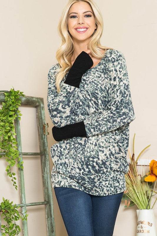 Ultra Soft Dolman Thumbhole Sweater - DaTrendStore.Com