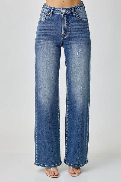 RISEN High Waist Jeans with Pockets - DaTrendStore.Com