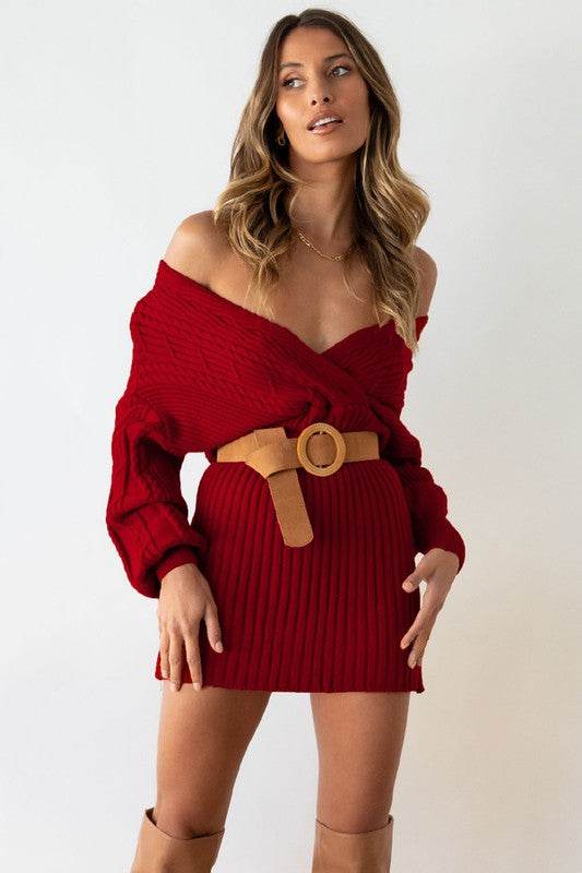 SEXY SWEATERS FASHION DRESS - DaTrendStore.Com