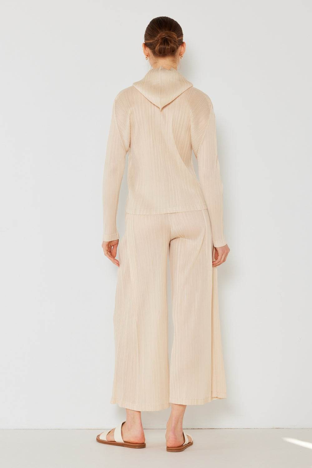 Marina West Swim Pleated Wide-Leg Pants with Side Pleat Detail - DaTrendStore.Com