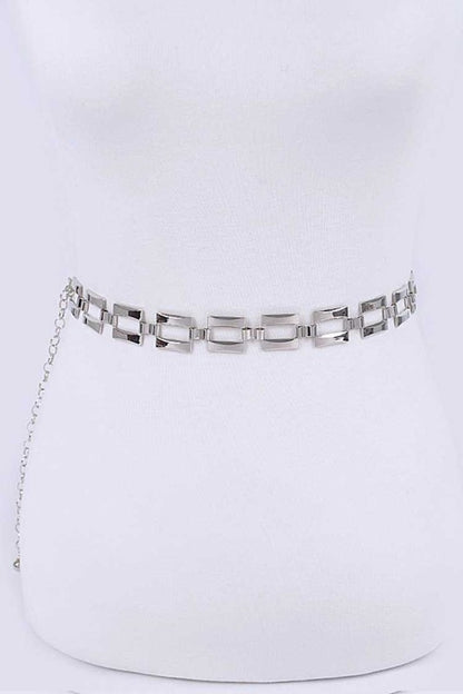 Square Link Fashion Chain Belt