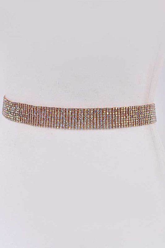 Classic Rhinestone Chain Belt - DaTrendStore.Com