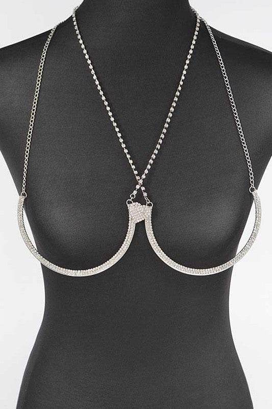 Rhinestone Iconic Bra Chain - DaTrendStore.Com