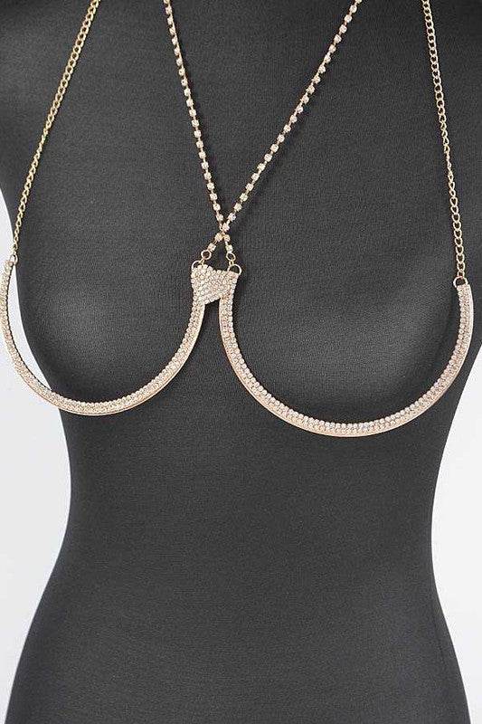 Rhinestone Iconic Bra Chain - DaTrendStore.Com