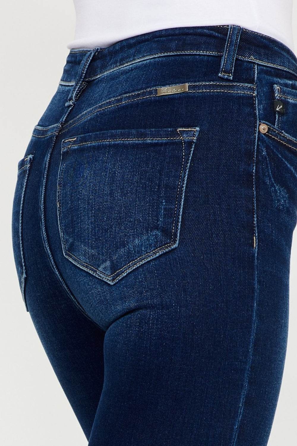 Kancan Full Size High Rise Frayed Ankle Skinny Jeans - DaTrendStore.Com