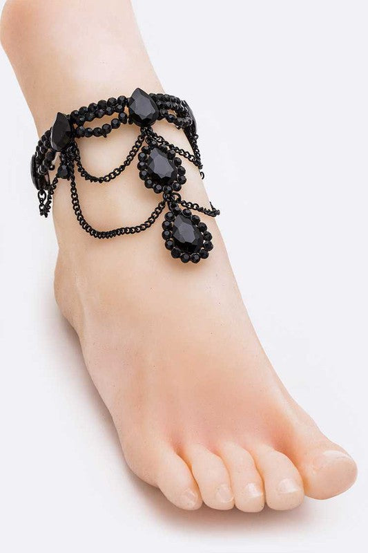 Crystal Statement Anklet