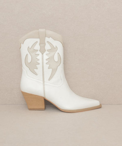 OASIS SOCIETY Houston - Layered Panel Cowboy Boots